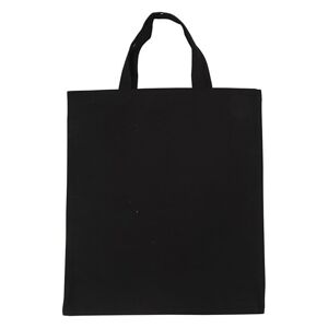 Bavlnená nákupná taška čierna - 38 x 42 cm