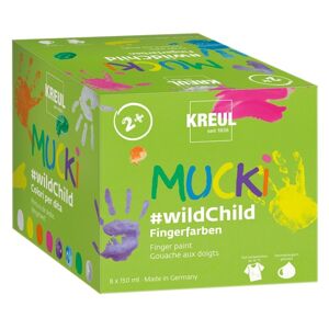 Prstové farby MUCKI Wild Child - KREUL / set 8 x 150 ml