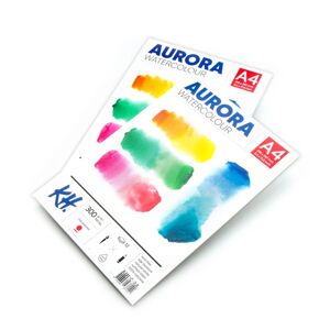 Akvarelový blok AURORA hot press - 12 listový