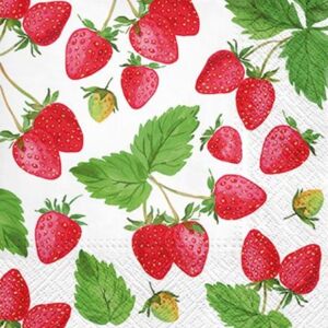 Servítky na dekupáž Fresh Strawberry - 1 ks