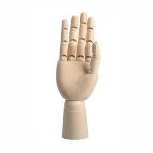 Drevený model ruky - mužská pravá ruka 30.5 cm