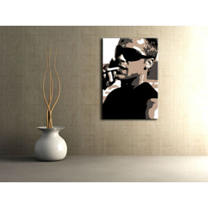 Ručne maľovaný POP Art obraz Brad Pitt  bp (POP ART obrazy)