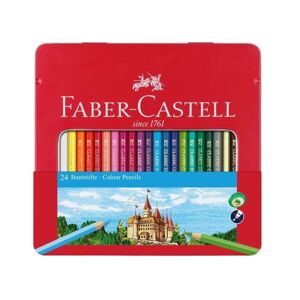 Pastelky Faber-Castell set 24 farebné v plechu s okienkom
