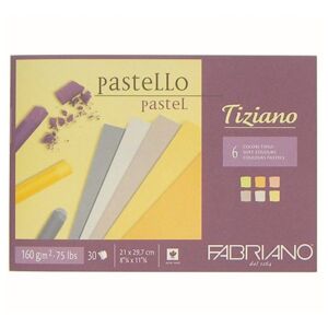 Blok farebných papierov pre pastel FABRIANO Tiziano Soft
