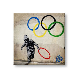 Obraz na plátne Street ART – Banksy (moderné obrazy na stenu)