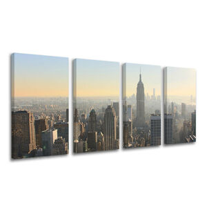 Obraz na stenu 4 dielny MESTO / NEW YORK ME117E41 (moderné obrazy na plátne)