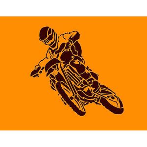 Šablóna XXL Motorbike 5-dielna 105x100 cm
