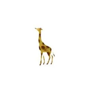 Samolepiaca šablóna Žirafa 7x10 cm